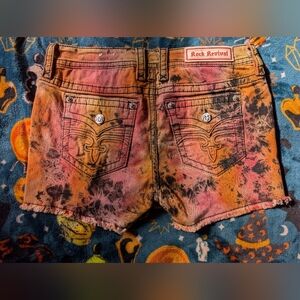 Rock Revival Alivia Tie-Dye Jean Shorts 31